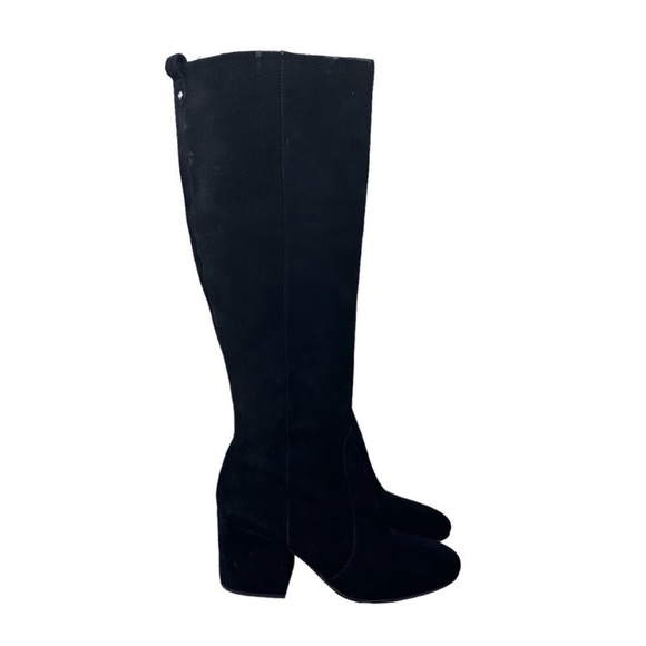 Sam Edelman Thora Knee High Black Suede Boot - Picture 3 of 9